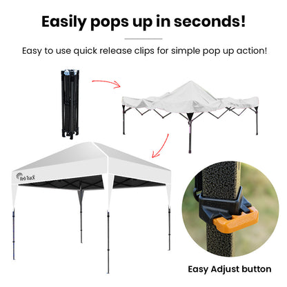 Ultra-Compact 3x3m Gazebo with Carry Bag for Camping & Outdoor Events