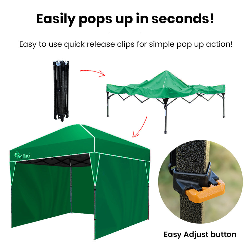 3x3m Ultra Compact Popup Gazebo with Walls, Portable for Outdoor Events