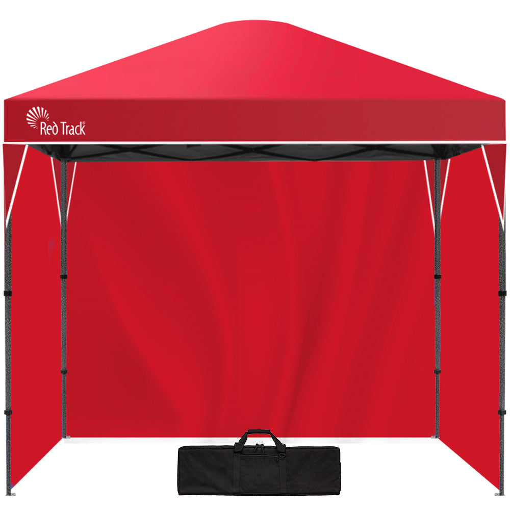 3x3m Ultra-Compact Gazebo with Walls, Portable Outdoor Marquee, Red