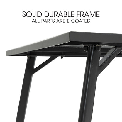 150x90cm Outdoor Dining Table with E-Coating, Rectangular, Weather-Resistant