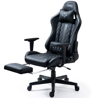 APEX Series Ergonomic Gaming Chair with Footrest & Recline, Black