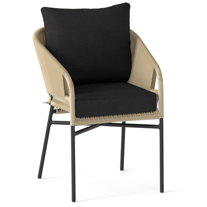 Detachable Outdoor Patio Cushion Set Chair Seat Pads-Black