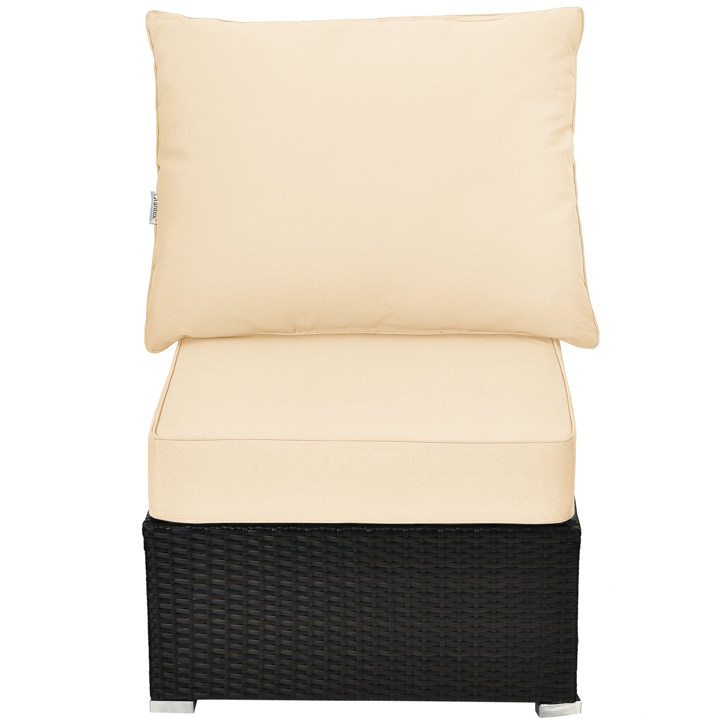 Detachable Outdoor Patio Cushion Set Chair Seat Pads-Beige