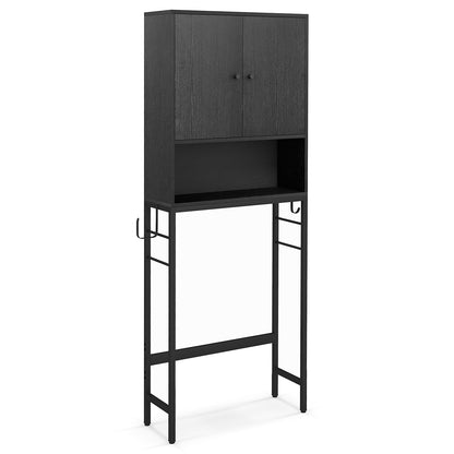 Over The Toilet Storage Cabinet Free Standing Toilet Rack-Black