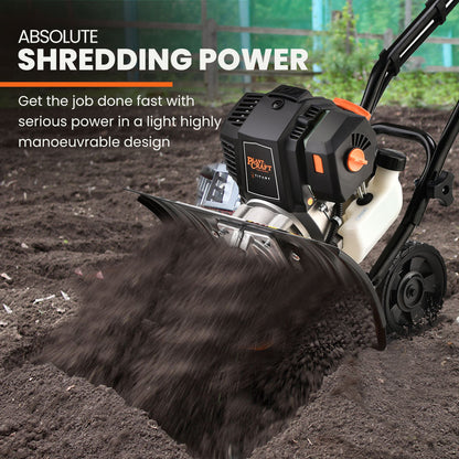 Titan 9: 4-Stroke Petrol Cultivator Tiller with Adjustable 0.4m Width