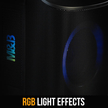 Portable Splash Proof 80W Bluetooth Speaker with TWS Pairing & RGB Lights