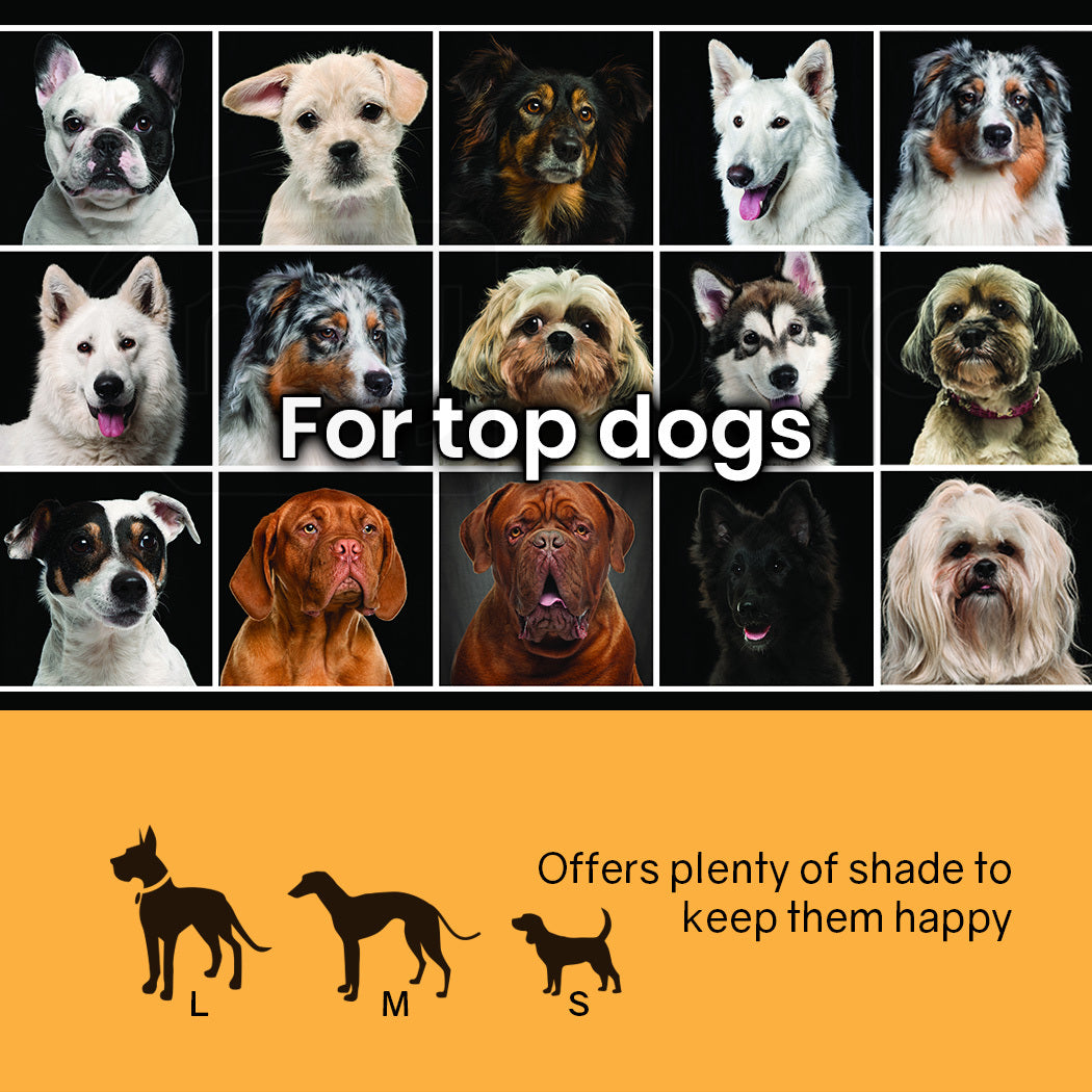 UV & Water Resistant Shade Roof for 4x4m Dog Enclosure, Silver Color