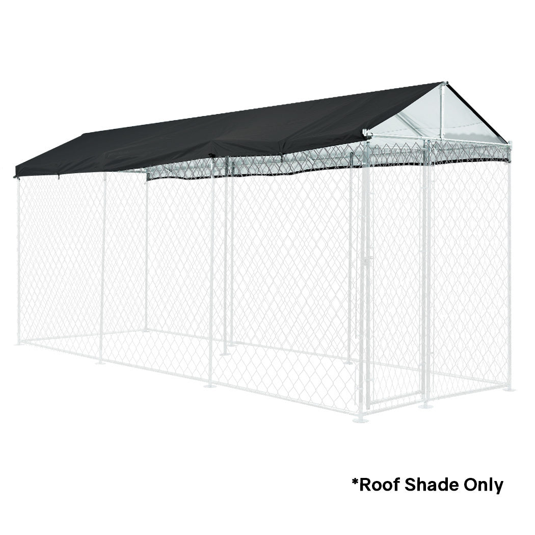 UV & Water Resistant Shade Roof for 4.5x1.5m Pet Enclosure, Black