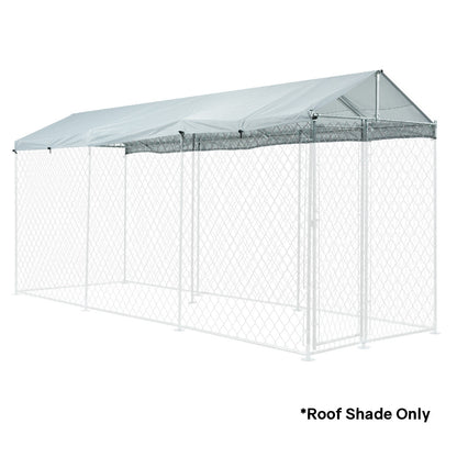 UV & Water Resistant Shade Roof for 4.5x1.5m Dog Enclosure, Silver Color