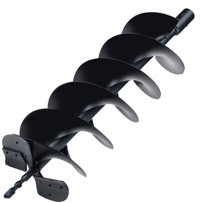 200mm x 0.76m Double Helix Auger Bit, Carbon Steel for Post Hole Digging