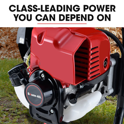 38cc 4-Stroke Petrol Post Hole Digger with 0.15m Auger & 0.8m Extension Shaft