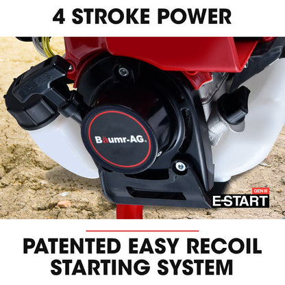 38cc 4-Stroke Petrol Post Hole Digger with 0.15m Auger & 0.8m Extension Shaft