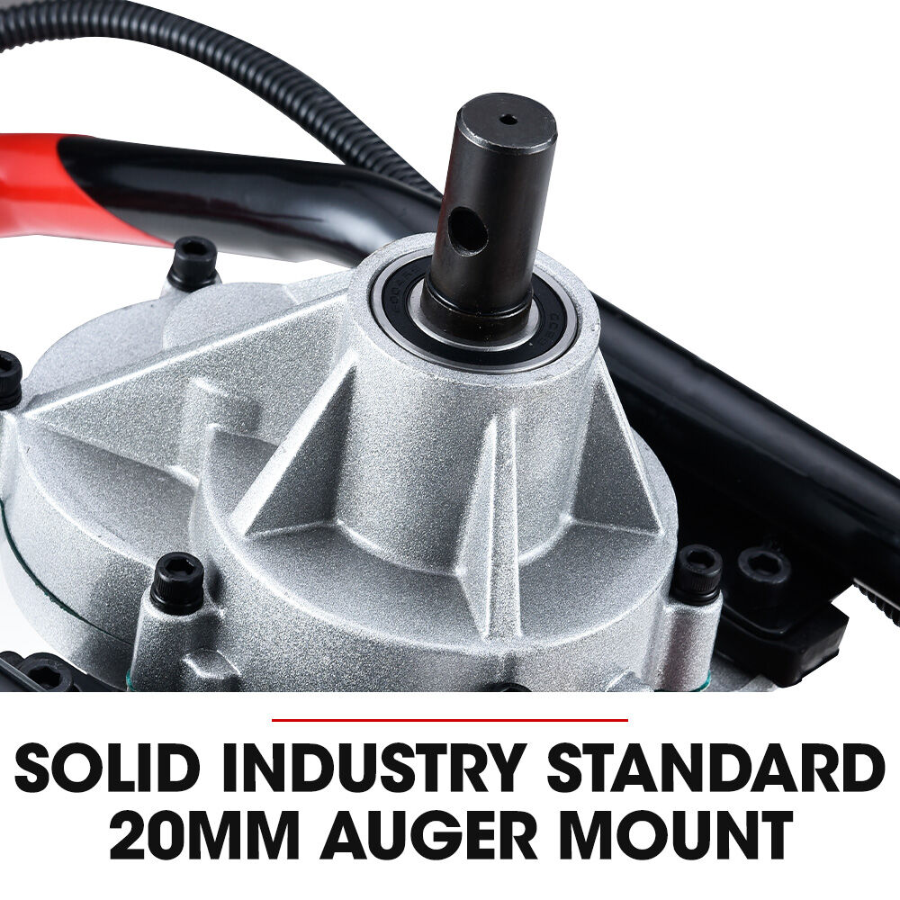 38cc 4-Stroke Petrol Post Hole Digger with 0.15m Auger & 0.8m Extension Shaft
