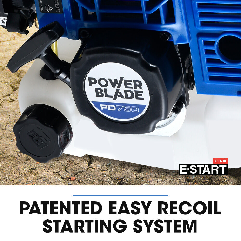 52cc 2-Stroke Petrol Post Hole Digger with 0.2m Auger & 0.6m Extension Shaft