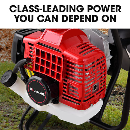 Petrol Post Hole Digger with Safety Brake & 1.4m Depth Auger Bit