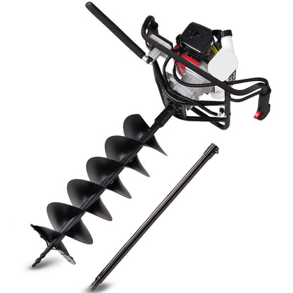 Petrol Post Hole Digger with Safety Brake & 1.4m Depth Auger Bit