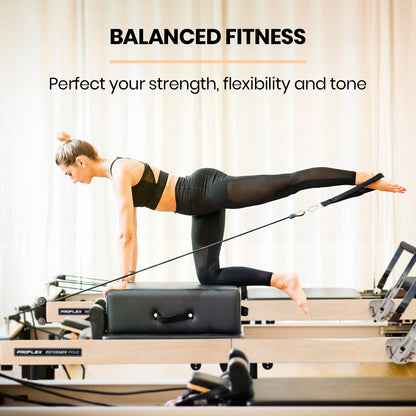 Wooden Pilates Reformer Machine with Folding Design and Adjustable Features