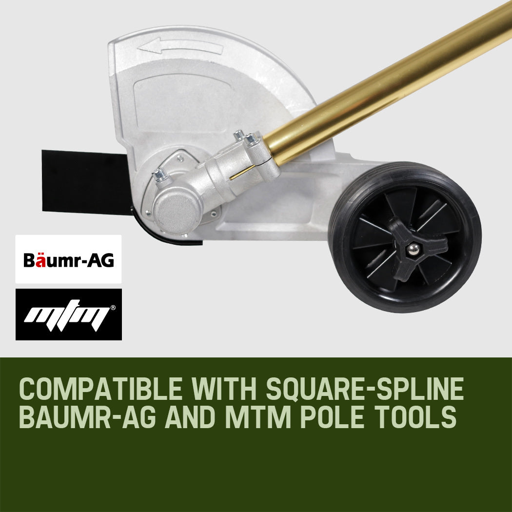 Garden Trimmer Edger Attachment for Precise Lawn Edging - Fits Square Spline Tools