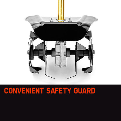 26mm Pole Tiller Attachment for Deep Soil Cultivation with Steel Blades