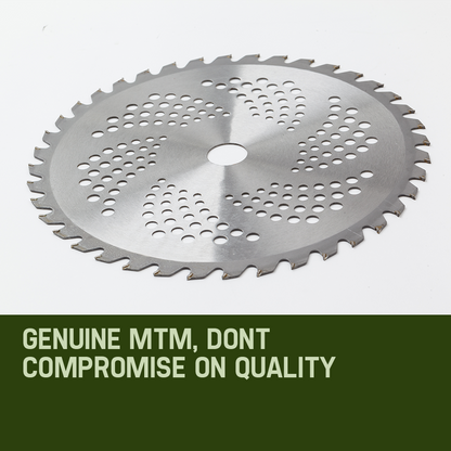 Carbide Tipped 0.25m Brush Cutter Blade, 40-Tooth for Thick Scrub Cutting