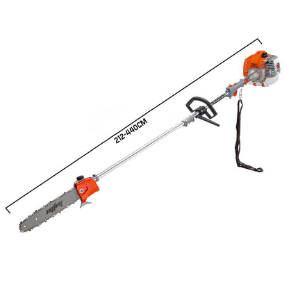 62CC Petrol Pole Chainsaw with 3m Extension and Safety Kit