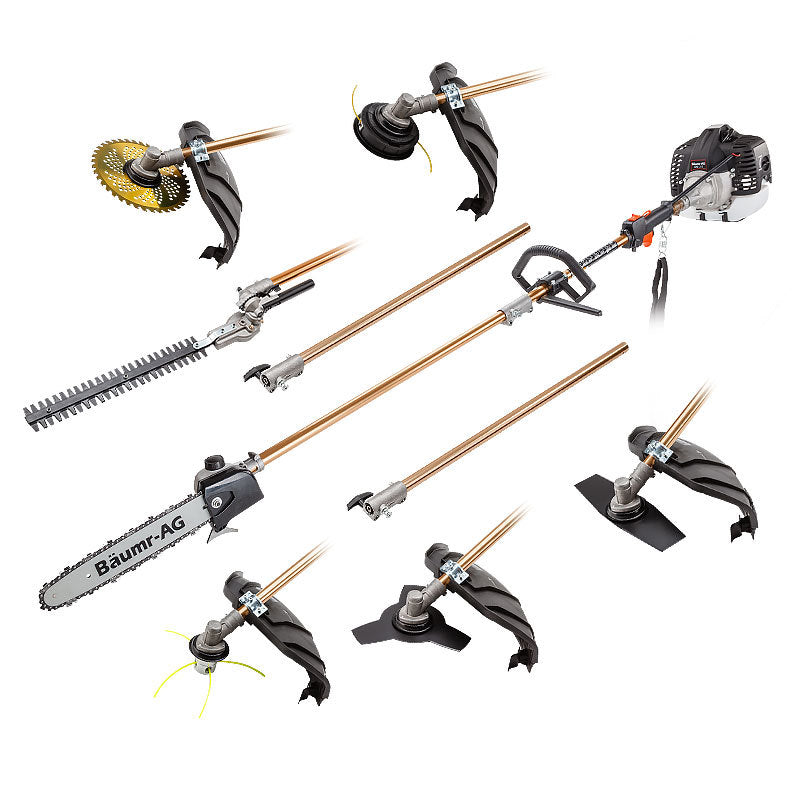 65cc Multi-Tool with 7 Attachments and 3m Reach - Ultimate Gardening Machine