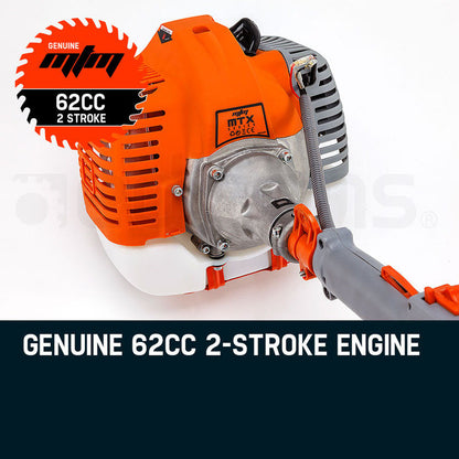 62cc Multi-Tool with 7 Attachments and 3m Reach for Gardening and Pruning