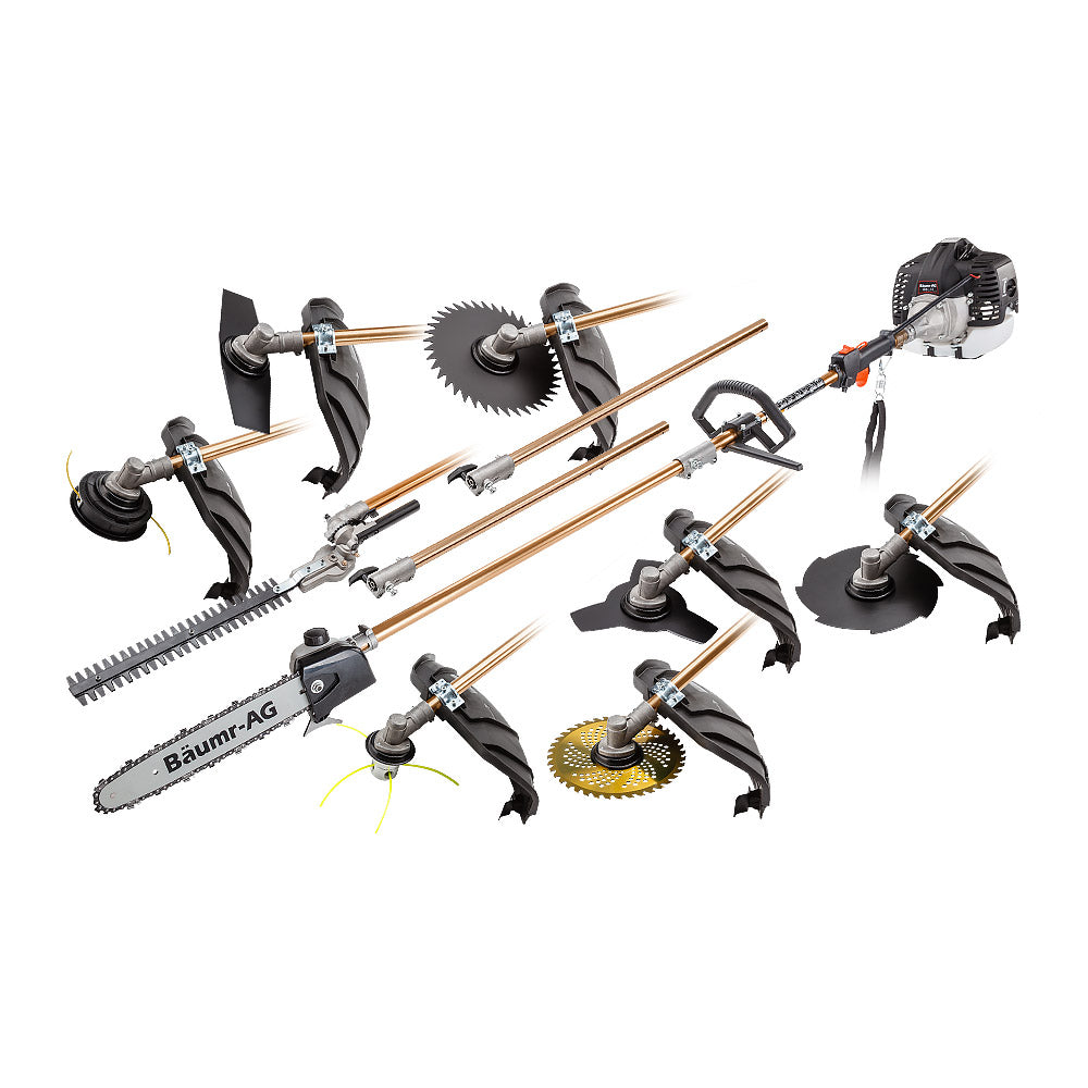 65CC Multi-Tool with 3m Reach & 9 Attachments for Pruning & Trimming
