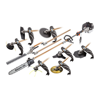 65CC Multi-Tool with 3m Reach & 9 Attachments for Pruning & Trimming