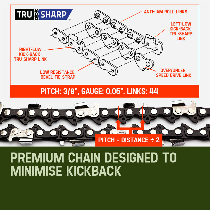 65cc Pole Chainsaw Pruner with Extension Pole and Safety Accessory Kit