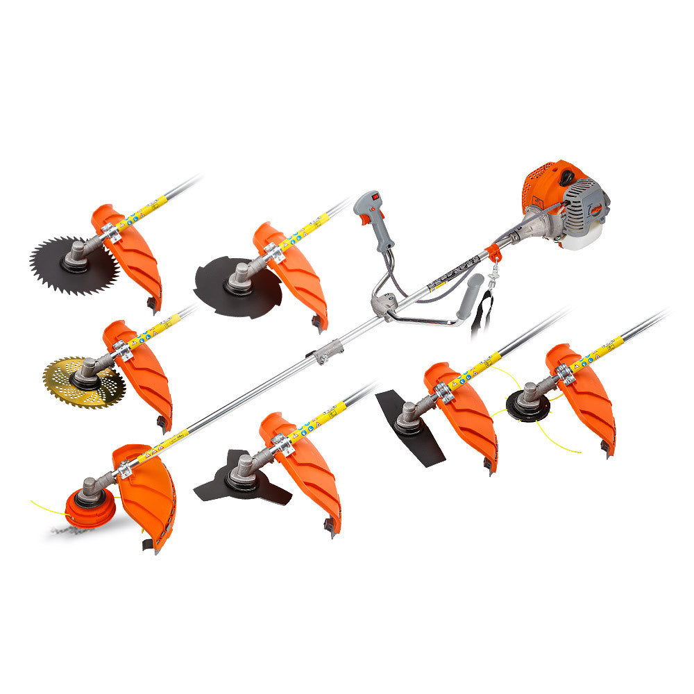 7-in-1 62cc Multi-Tool Brushcutter with Carbide Blades and Accessories
