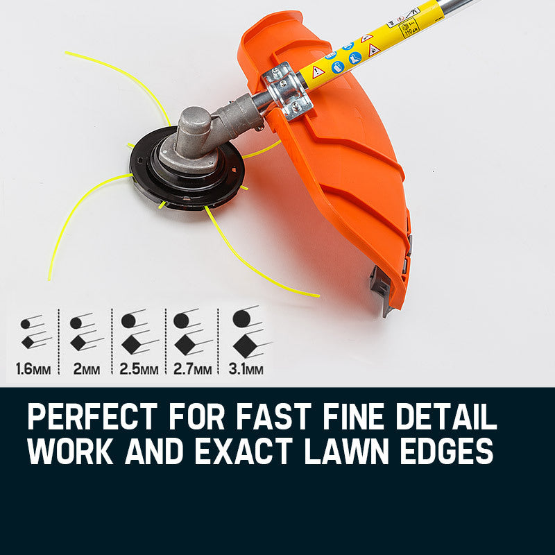 7-in-1 62cc Multi-Tool Brushcutter with Carbide Blades and Accessories