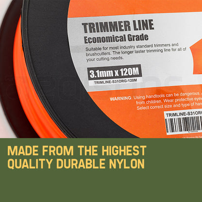 Heavy-Duty 3.1mm x 120m Square Edge Trimmer Line for Precision Cutting