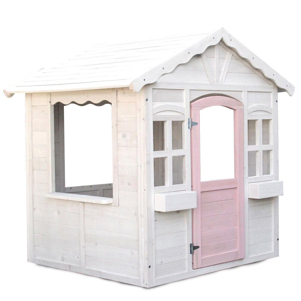 Timber Cottage Style Outdoor Playhouse for Kids with Safe & Customizable Design