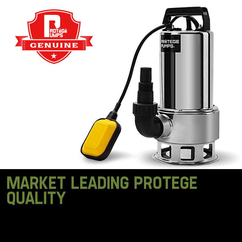 2000W Submersible Dirty Water Pump, 24,000 L/h, 12.5m Delivery Height