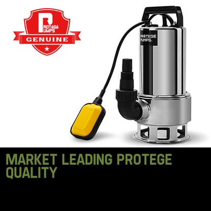 2000W Submersible Dirty Water Pump, 24,000 L/h, 12.5m Delivery Height
