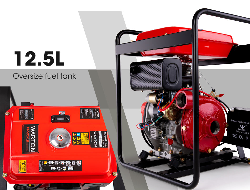 8HP Diesel Water Pump with 85m Lift and 2m Inlet/Outlet for High Pressure Use
