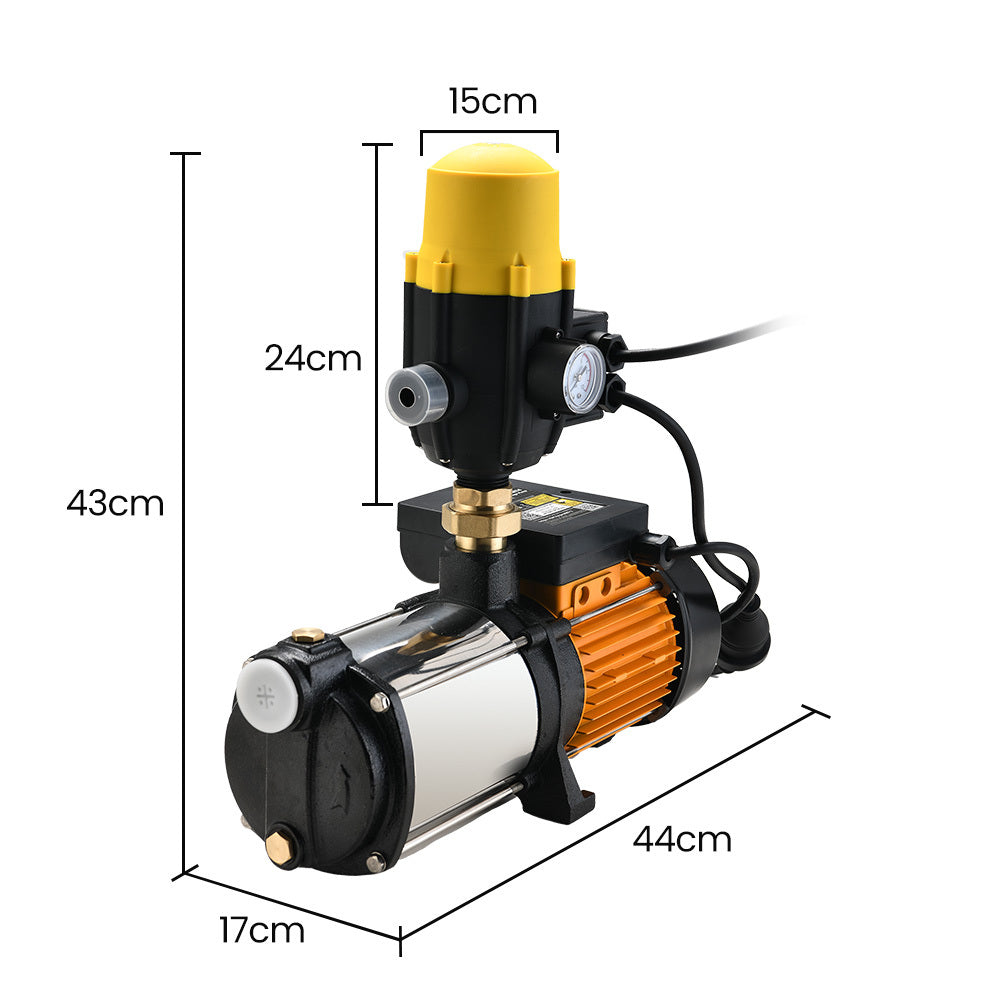 5-Stage High Pressure Water Pump for Farm and Garden Irrigation, 64m Head