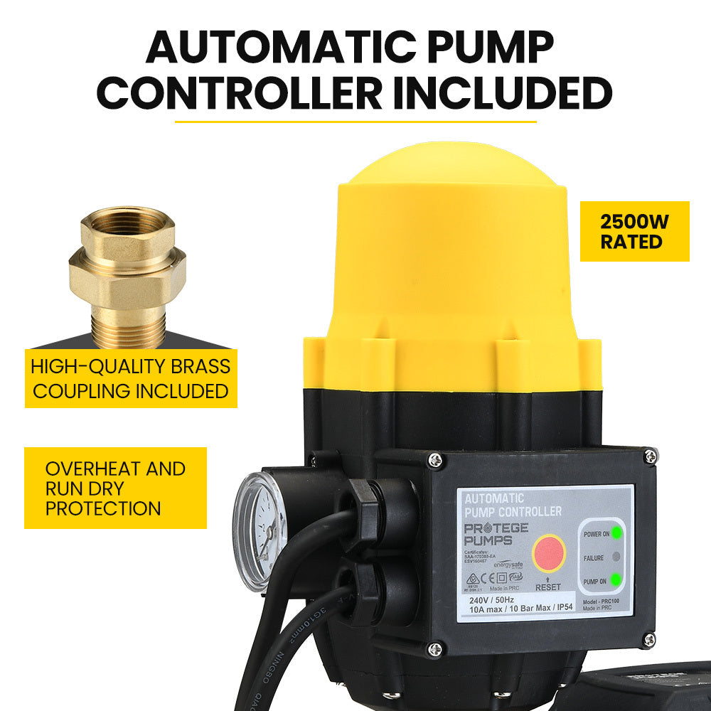 5-Stage High Pressure Water Pump for Farm and Garden Irrigation, 64m Head