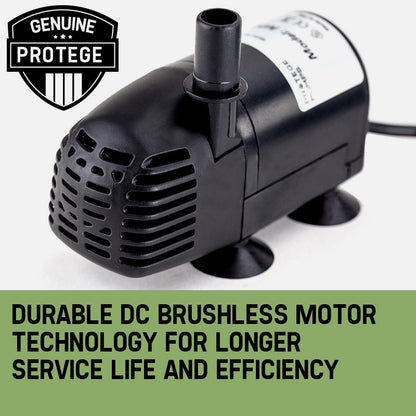 25W Solar Fountain Pump Kit with Battery, 3m Cable, and 4m Lift Height