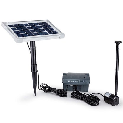 25W Solar Fountain Pump Kit with Battery, 3m Cable, and 4m Lift Height