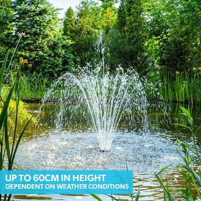 5W Solar Pond Fountain Kit with Eco Filter and Polycrystalline Panel