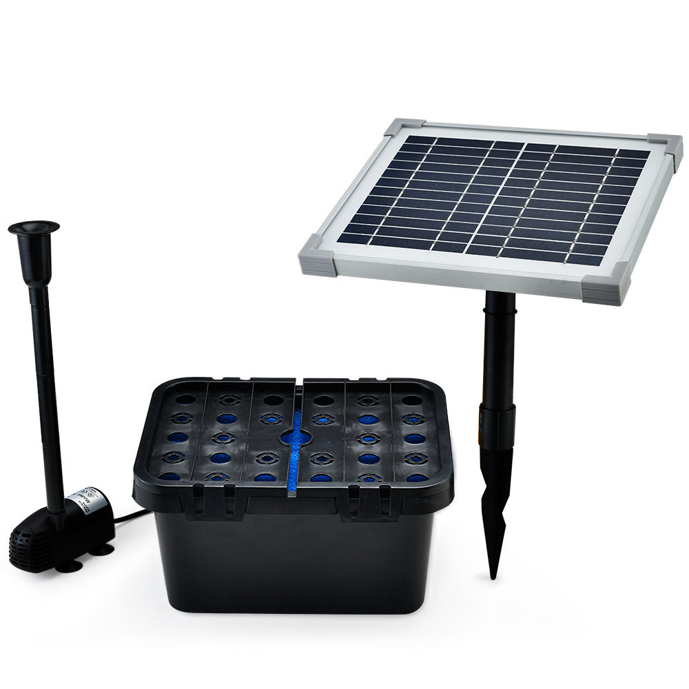 5W Solar Pond Fountain Kit with Eco Filter and Polycrystalline Panel