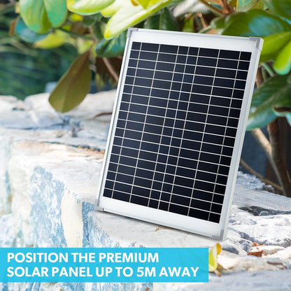 Solar Water Fountain Pump Kit with Eco Filter and Adjustable Height