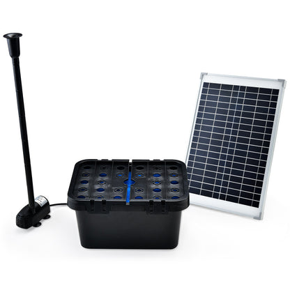 Solar Water Fountain Pump Kit with Eco Filter and Adjustable Height