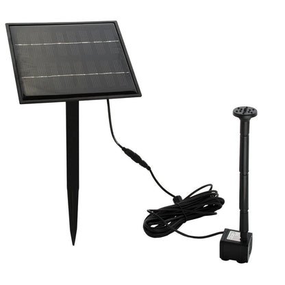 Solar Fountain Pump Kit with Adjustable Height and 5m Cable for Ponds
