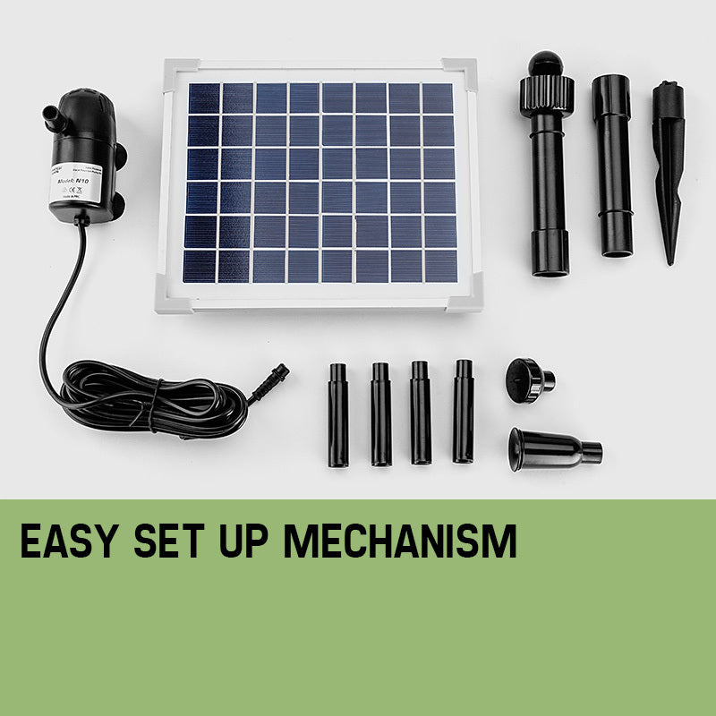 20W Solar Water Pump Kit with 5m Cable for Garden Pond or Aquarium