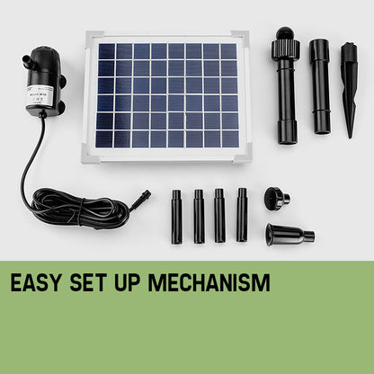 20W Solar Water Pump Kit with 5m Cable for Garden Pond or Aquarium