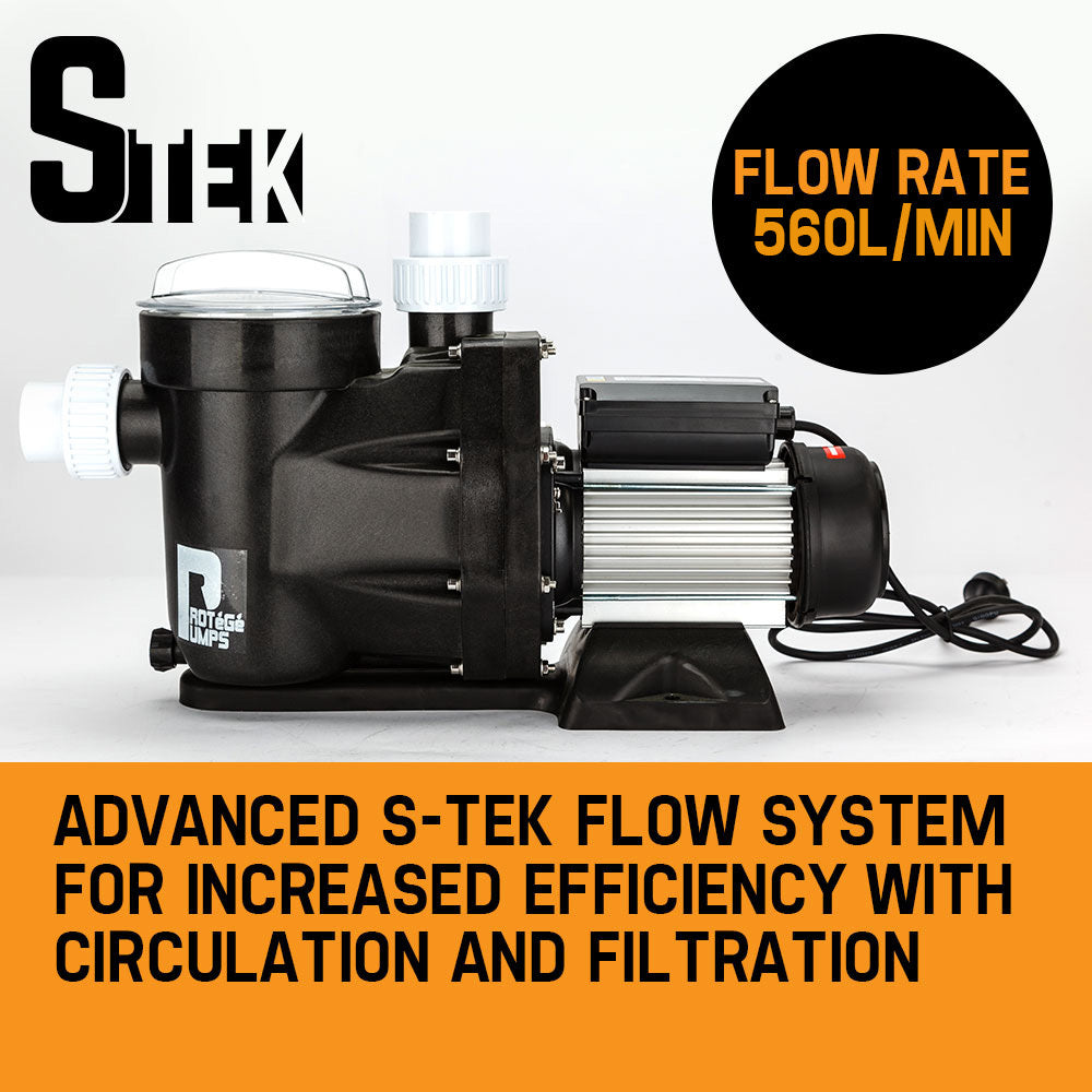2.5HP Self-Priming Electric Pool Pump with 1500W Motor and Strainer Basket