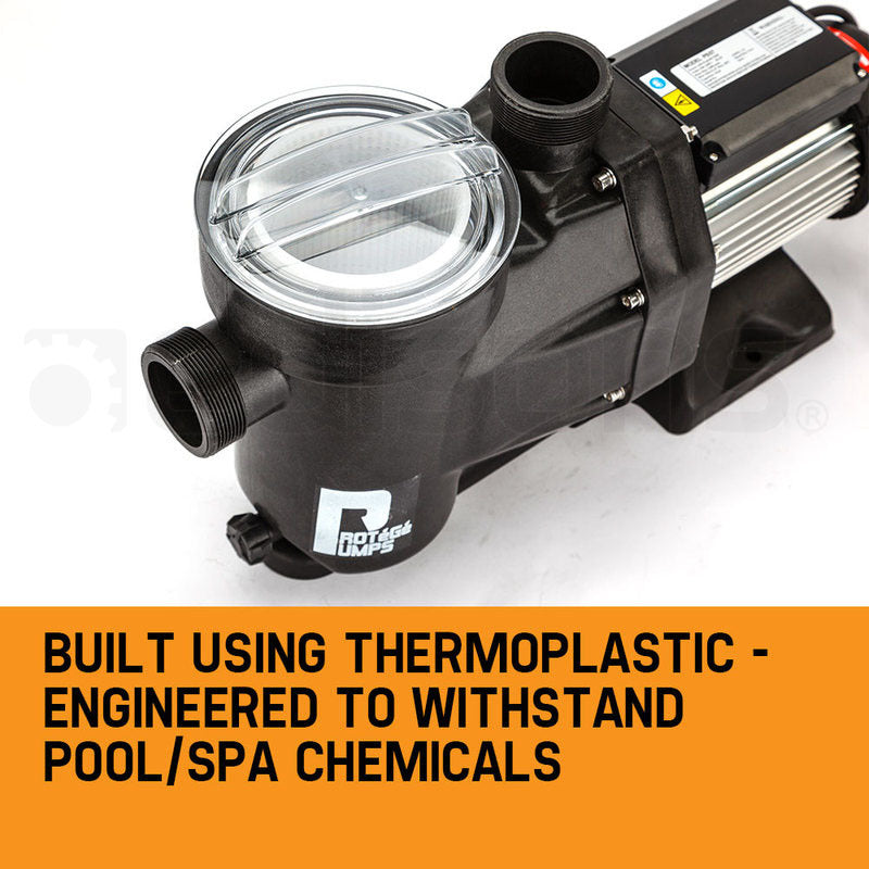 2.5HP Self-Priming Electric Pool Pump with 1500W Motor and Strainer Basket